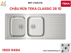 Chậu rửa Teka CLASSIC 2B 1D - Chất liệu thép không gỉ - Xuất xứ Tây Ban Nha 